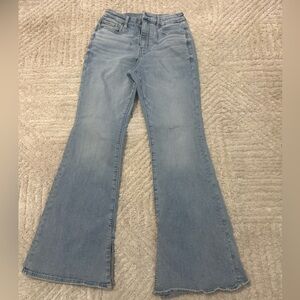 American Eagle Outfitters Light Blue Flare Jeans Size 2